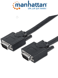 Cable VGA Manhattan 311731 1.8m HD15 M-M blindado