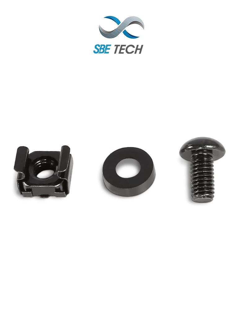 Kit tuercas enjauladas y tornillos SBE TECH JTE1224 50 pzas 12-24
