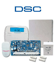 Kit de alarma DSC NEO HS2032 8 zonas teclado iconos PIR