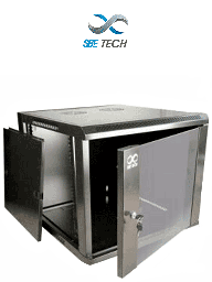 Gabinete de pared SBE TECH SBT1580009 12UR cristal templado