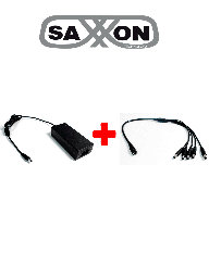 Fuente SAXXON PSU1205DPAQ2 12VCD 5A con divisor pulpo