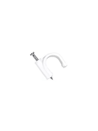 Grapa de pared TCE LMG-NCC-5mm-W 5mm blanca bolsa 50 pzas