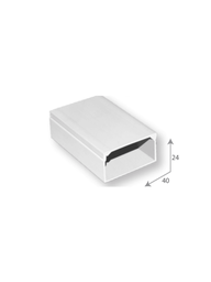 Canaleta PVC SBE TECH SBT1630025 una vía 24x40mm 2m