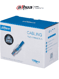 Plug RJ45 Dahua DHT6270001 Cat5e Pass Through chapado oro