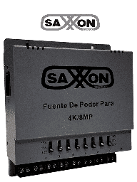 Fuente de poder con distribuidor Saxxon PSU1208A-4K 8 canales 8A