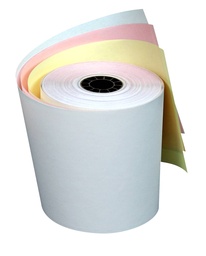 Rollo de papel autocopiante PCM BRA7670 76x70 mm