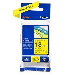 Cinta Brother TZe-641 amarilla 18 mm laminada