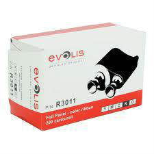 Cinta de impresión Evolis R3011 YMCKO 200 impresiones