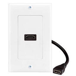 Placa de pared Brobotix 073307 HDMI 1 puerto blanca