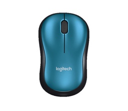 Mouse inalámbrico Logitech M185 óptico 3 botones negro