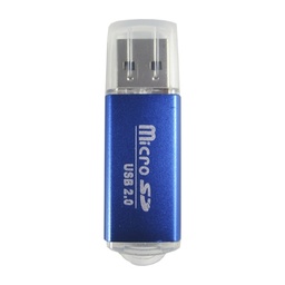 Lector de memoria Brobotix 345673A MicroSD USB 2.0 azul