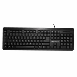 Teclado TechZone TZ16TEC01-ALA alámbrico USB 104 teclas