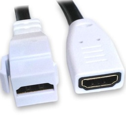 Conector HDMI BROBOTIX 104691 hembra-hembra blanco