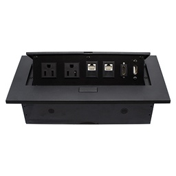 Caja de mesa Brobotix 170906 RJ45 Cat6 HDMI USB Nema 5-15R