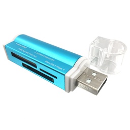 Lector de tarjetas BROBOTIX 180420A MicroSD SD MS Duo USB 2.0