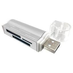 Lector de tarjetas BROBOTIX 180420P MicroSD SD MS Duo USB 2.0