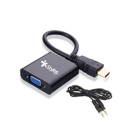 Convertidor HDMI a VGA Stylos STACHV1B 1080p audio