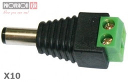 Conector de energía DC Provision-ISR PR-C08X10 macho