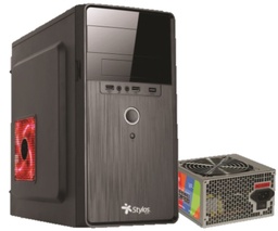 Gabinete Stylos STPGAC5B micro ATX con fuente 500W