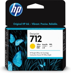 Cartucho de tinta HP 712 3ED69A amarillo 29 ml