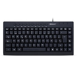 Teclado multimedia Brobotix 963067 USB mini alámbrico