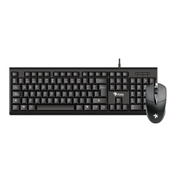 Kit teclado y mouse Stylos STPKTM4B USB alámbrico