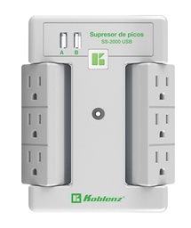 Supresor Koblenz SS-2000 USBAC 2000 J USB-C 6 contactos