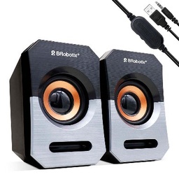 Bocinas multimedia Brobotix 963913 estéreo USB 3.5mm
