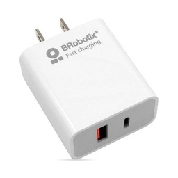 Cargador de pared Brobotix 6000502 18W USB-A USB-C