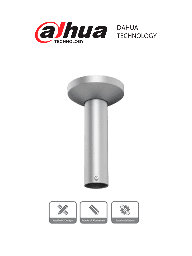 Montaje de Techo Camaras Dahua Pfb300c Ptz +B+
