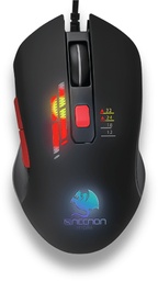 Mouse gaming NECNON NGM-HYDRA RGB 3200 DPI 6 botones