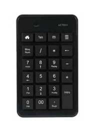 Teclado numérico Acteck TI450 inalámbrico 2.4GHz Bluetooth