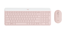 Kit teclado y mouse Logitech 920-011312 inalámbrico rosa