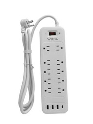 Centro multicontacto VICA SUP USB 9P supresor de picos
