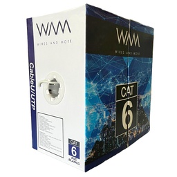 Bobina cable UTP Cat6 WAM CAT6-PVC-BLANCO 305m blanco