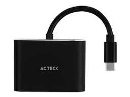 Adaptador USB-C a HDMI y VGA Acteck AV420 4K