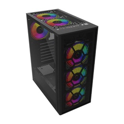 Gabinete gamer Balam Rush GM740 ATX malla frontal