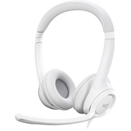 Diadema Logitech H390 981-001285 USB con micrófono Blanca
