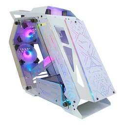 Gabinete gamer Xzeal XZGAIRRGBW Micro ATX 4 vent ARGB