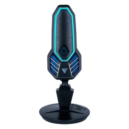 Micrófono Game Factor MCG800 USB cardioide RGB con brazo