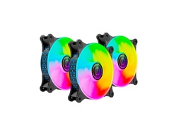Kit 3 ventiladores PC Naceb NA-0962 120mm ARGB