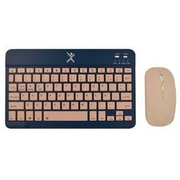 Kit teclado y mouse Perfect Choice PC-201274 Bluetooth azul
