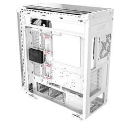 Gabinete gamer XPG Battlecruiser II blanco E-ATX 4 fans