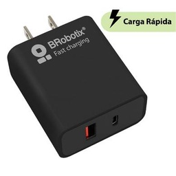 Cargador de pared Brobotix 6006658 18W USB-A USB-C