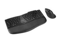 Kit teclado y mouse Kensington KM675 inalámbrico ergonómico