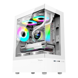 Gabinete PC Xzeal X-Zynergy XZGAZNY1W Micro-ATX RGB blanco