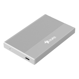 Gabinete para disco duro Stylos STEN251S 2.5" USB-C plata