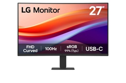 Monitor curvo LG 27U421A-B 27" FHD VA 100Hz USB-C