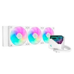 Enfriamiento líquido DeepCool LT360 360mm ARGB blanco