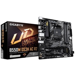 Tarjeta madre Gigabyte B550M DS3H AC R2 AM4 DDR4 WiFi